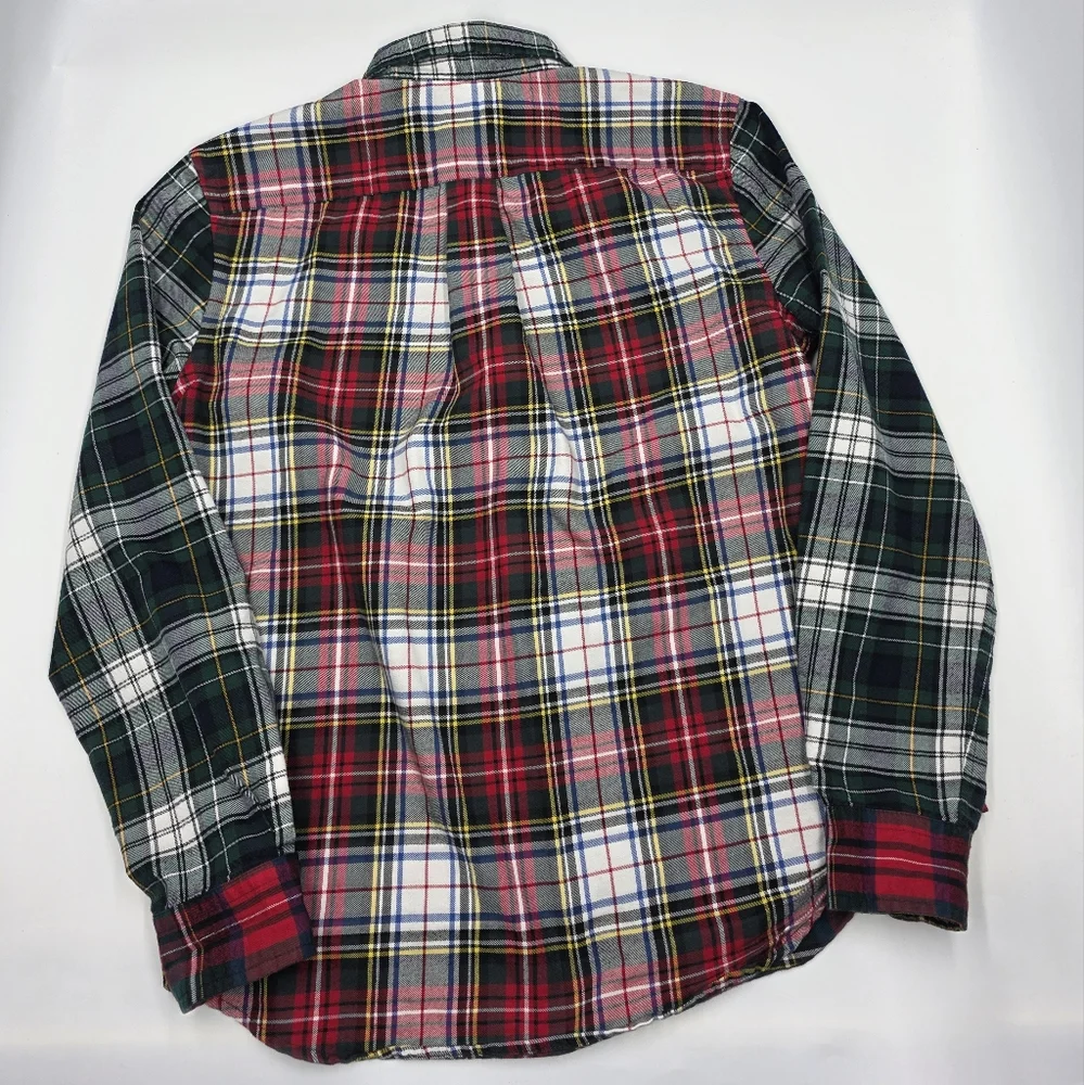 Polo Ralph Lauren boys' plaid flannel button down shirt size L